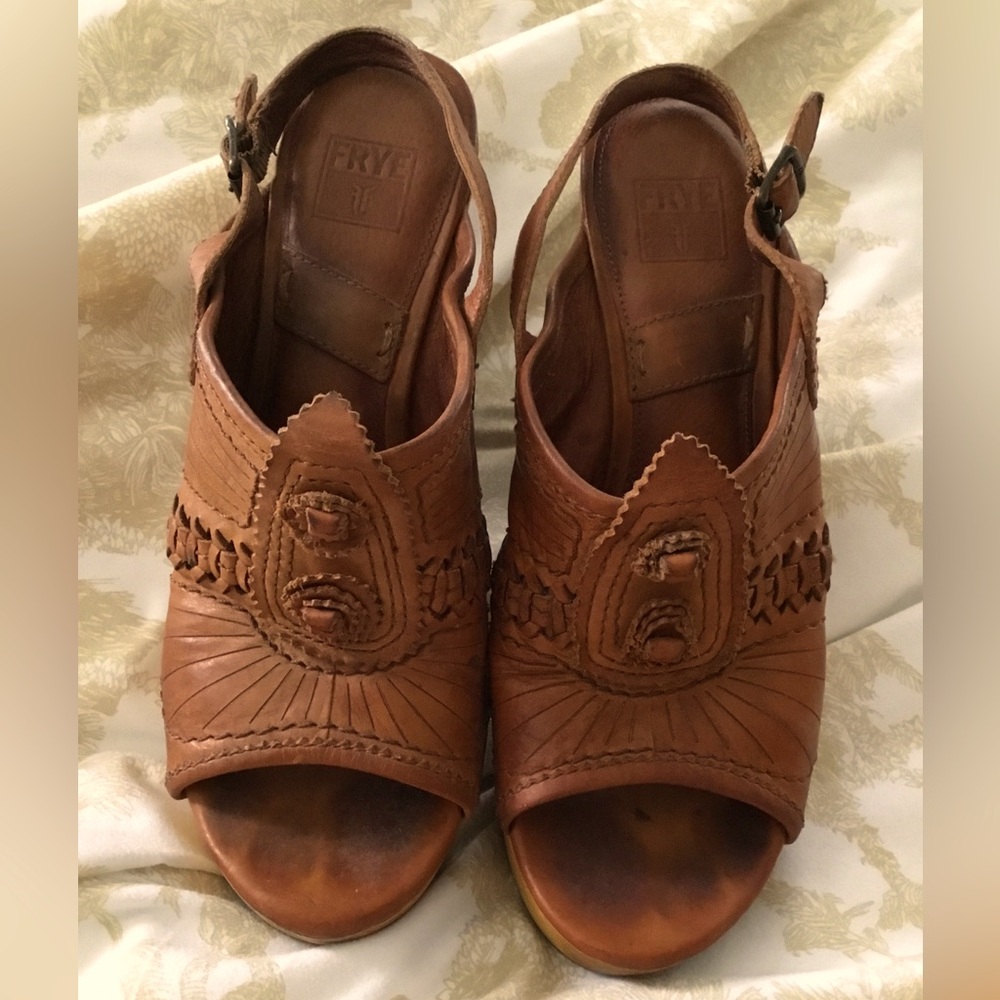 FRYE Platform Sandals 7.5 - Picture 2 of 12